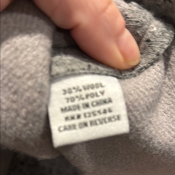 Habitat sz L Gray Wool Blend Jacket - Picture 7 of 7